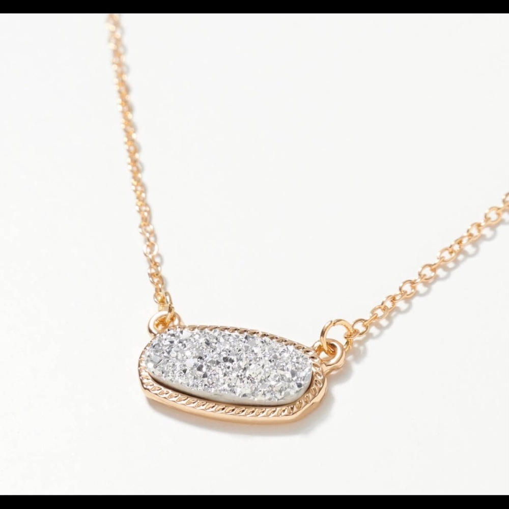 Druzy stone necklace 
16”
Lead compliant Nickle free